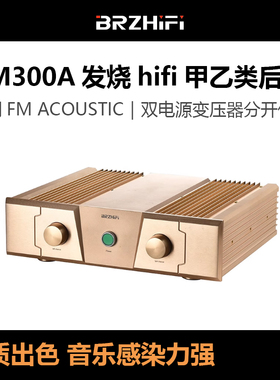 大功率经典功放机FM300A发烧hifi甲乙类后级音响直刻FM ACOUSTICS