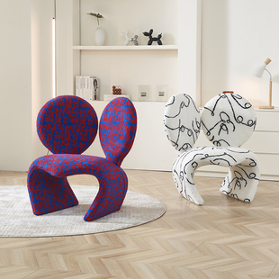 创意米奇椅子艺术客厅休闲椅单椅网红座椅动物设计师单人椅沙发椅