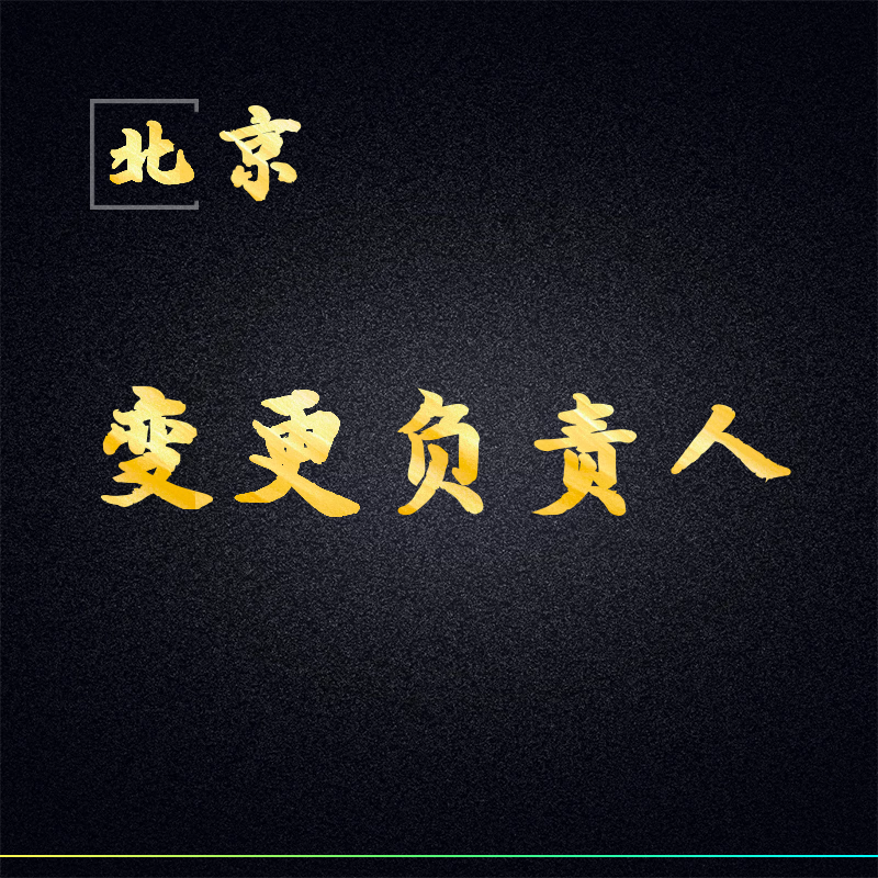 北京公司变更负责人监事会董事会变更过户股东经理法定代表人变更