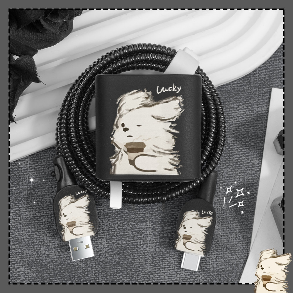 适用全包软壳印花充电器套100W快充头iQOO15数据线保护套缠绕绳iQOONeo11手机壳耐脏加厚防摔iQOOz10turboPro,3C数码配件,耳机绕线器,淘宝优惠券,粉丝福利购,淘宝优惠卷