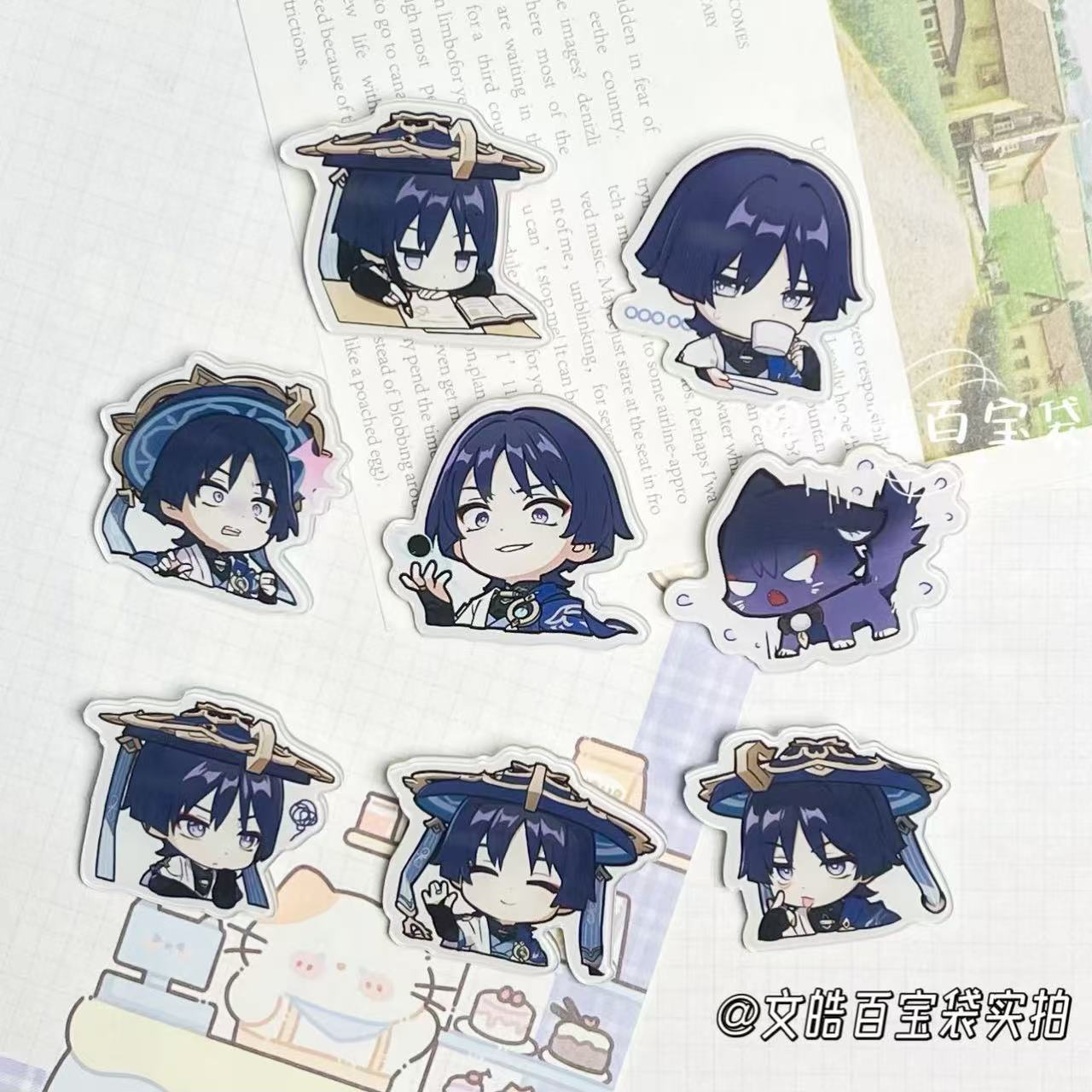 流浪者散兵表情包胸针别针挂件