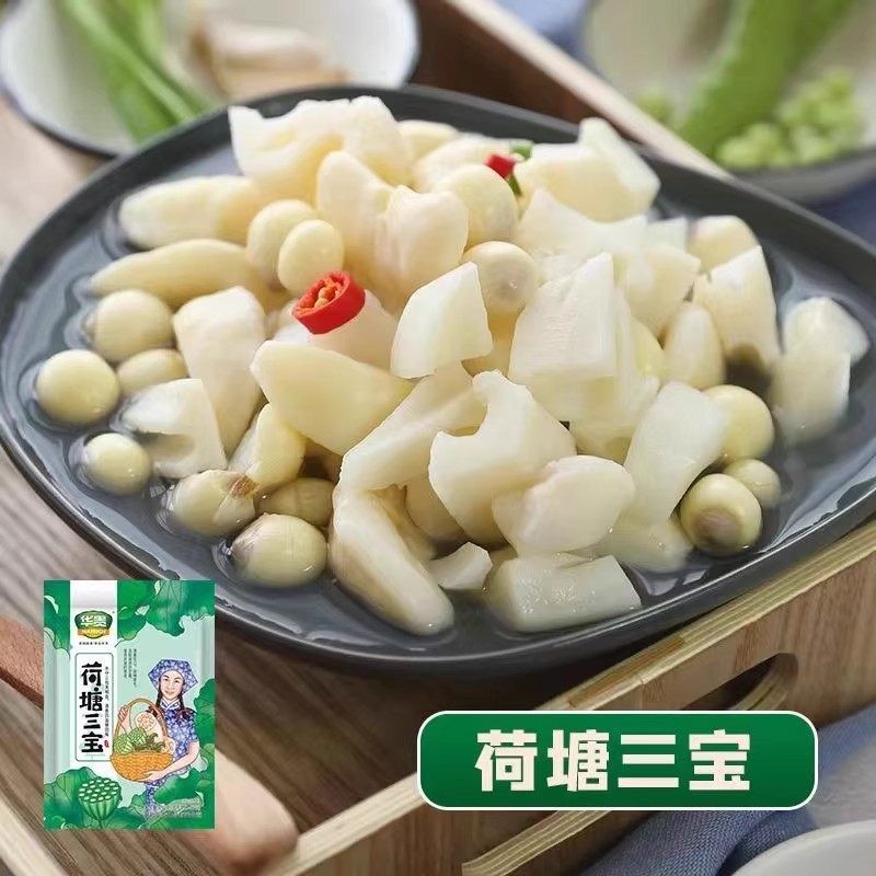 华贵荷塘三宝袋装湖北特产