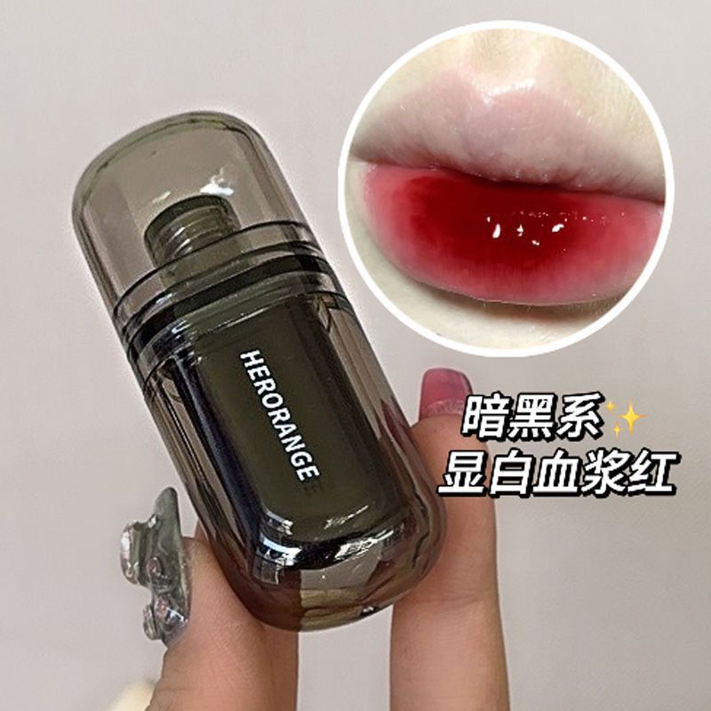 爆浆ins~镜面不掉色唇釉纯欲水光会成膜不易粘杯掉色学生显白口红
