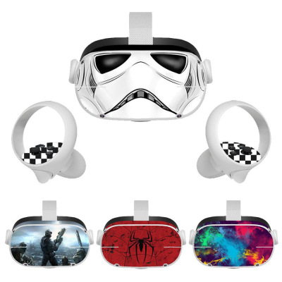Oculus quest 2保护贴纸VR一体机游戏机面罩手柄PVC无痕防尘贴膜