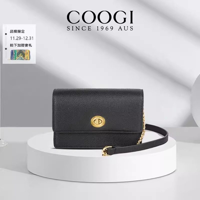 COOGI正品新款女士单肩包手提包时尚百搭通勤包欧美风时尚腋下包