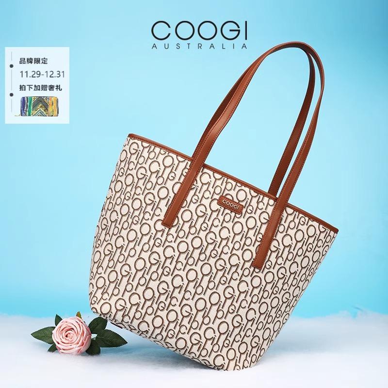 COOGI托特包2025新款女包高级感单肩包大容量通勤子母包送女友