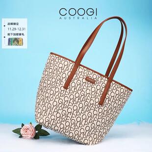 COOGI托特包2025新款女包高级感单肩包大容量通勤子母包送女友