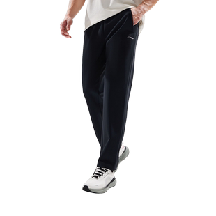 李宁男子运动裤2026年春季新品加绒保暖防泼水直筒卫裤AKYW003