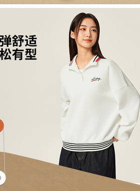 李宁女子套头卫衣2025冬季新款亲肤柔软时尚舒适透气保暖AWDV984
