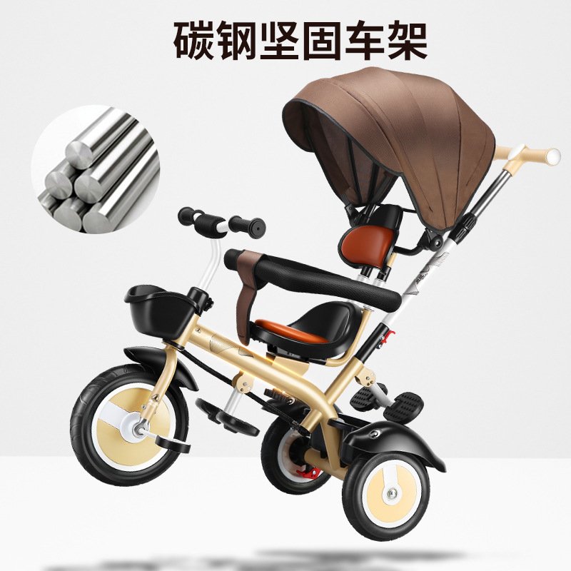 凤凰儿童三轮脚踏车1-3-5轻便宝宝自行车小孩子2-6岁大号手推车