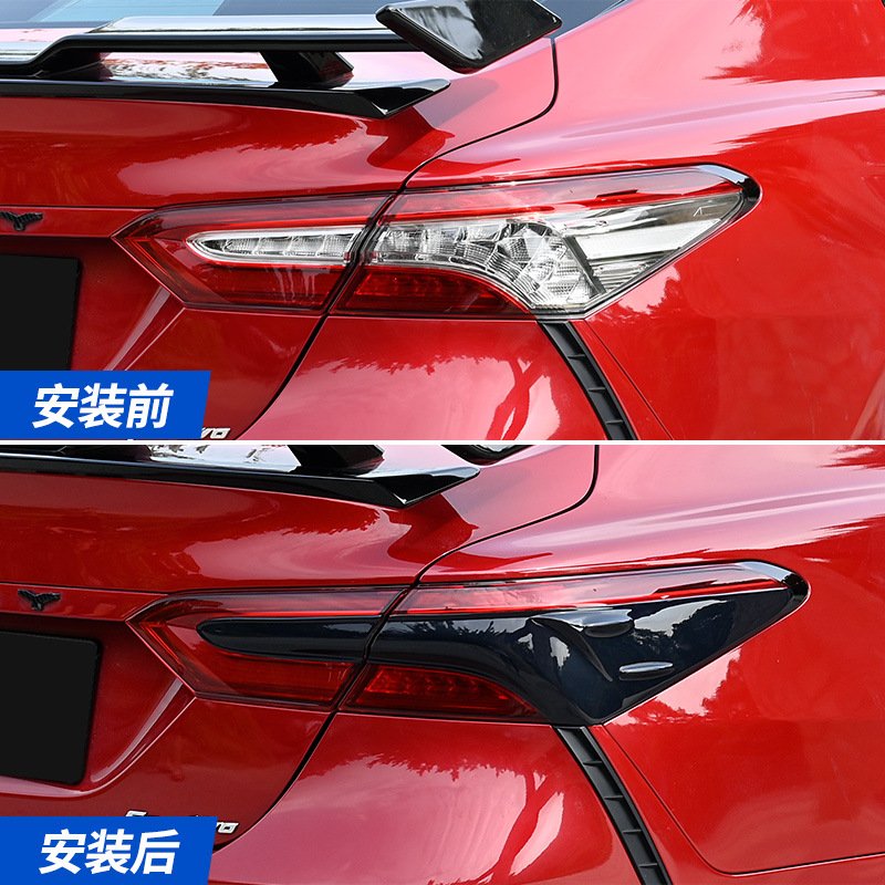 适用于18-23款八代凯美瑞熏黑透光尾灯罩贴后尾灯改装饰贴件