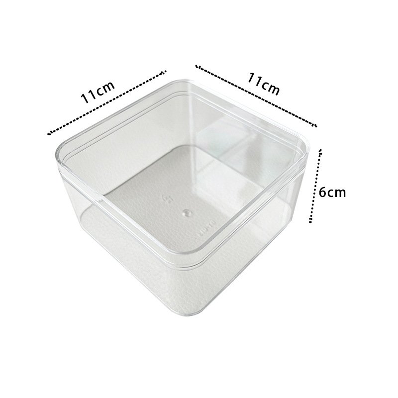 透明塑料盒食品包装塑料罐有盖花茶密封展示罐糖果收纳盒食品级