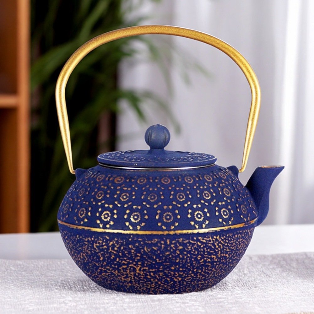 外贸欧美款铁壶 煮花茶煮咖啡煮茶茶具套装 软装家装酒店户外茶壶