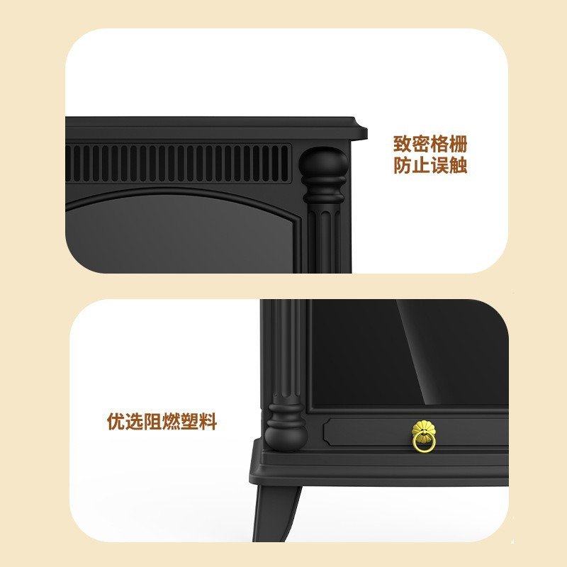 3D仿真火焰山壁炉取暖器家用暖风机节能速热暖风机一件代发电暖气