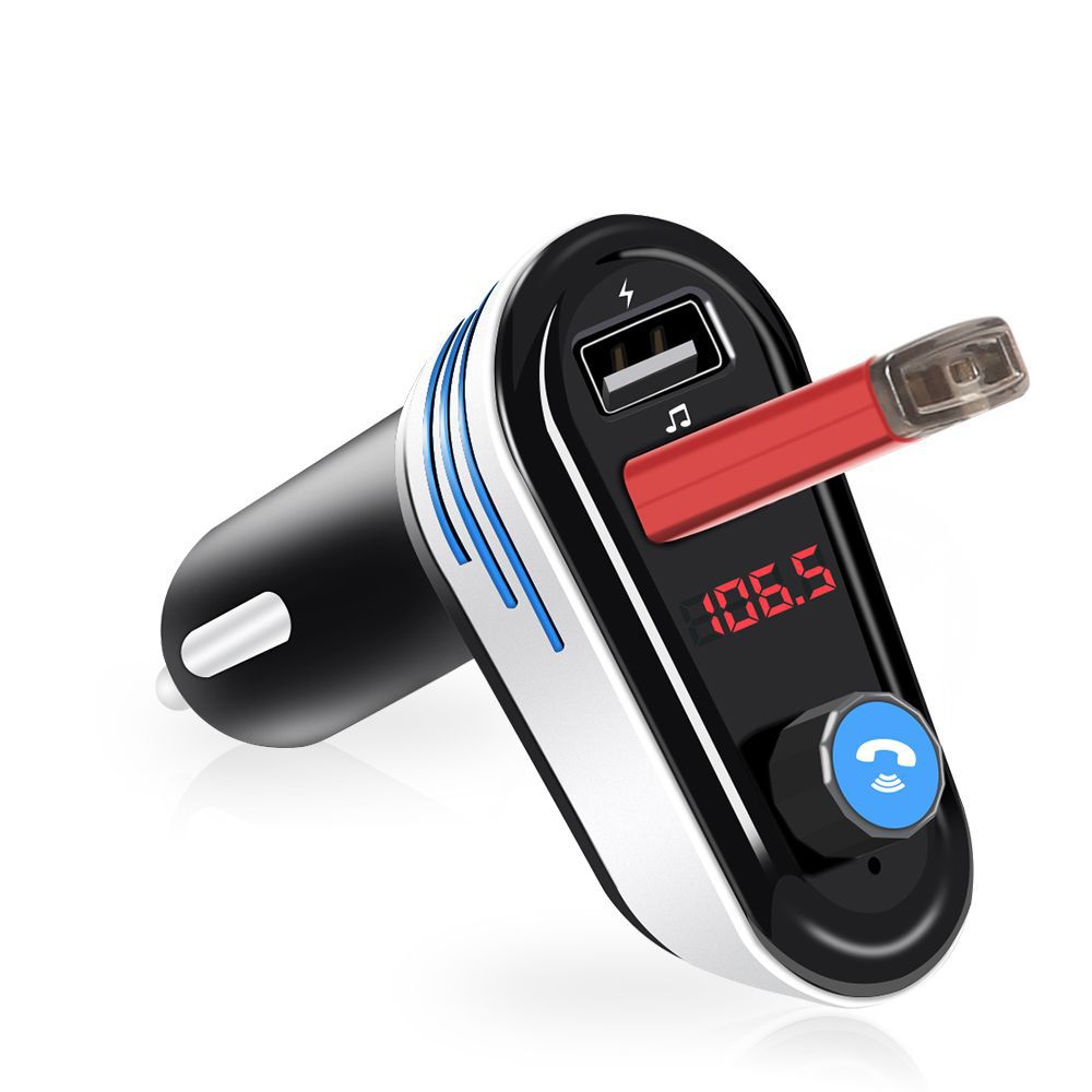 AP02新款车载蓝牙MP3音乐播放器免提通话双USB车充电器插U盘放歌