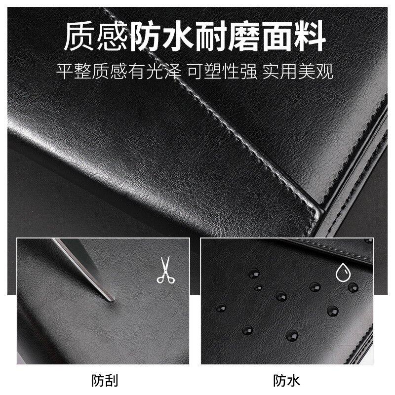 带锁公文包密码锁A4高档多功能文件包商务公文包皮质文件包定LOGO