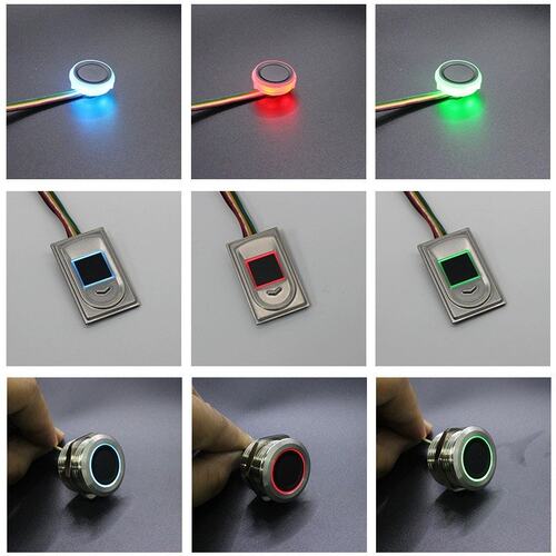 手机NFC感应继电器控制板指纹IC卡刷卡控制模块DC12V嵌入式读卡器