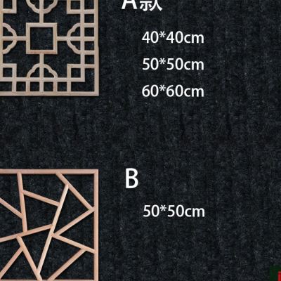 东阳木雕实木镂空花窗格子中式仿古正方形榆木松木花格玄关隔断