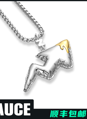 ZAUCE造赐 气球箭头项链 好运上升潮流配饰电镀K金