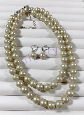 日常项链耳环套装CAROLEE打标