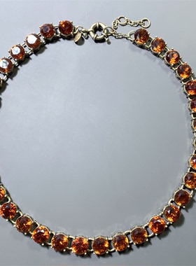 Vintage中古JCR打标焦糖色切面水