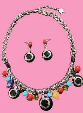 Vintage中古Maple松石款撞色多