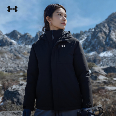 安德玛UA女子户外三合一抓绒外套