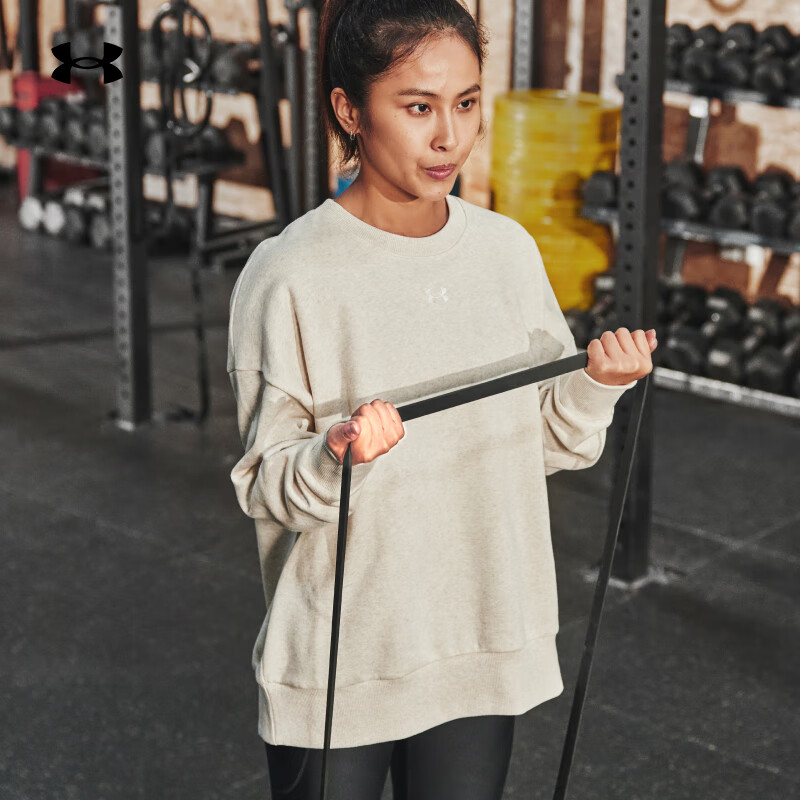 安德玛女子秋冬保暖抓绒卫衣