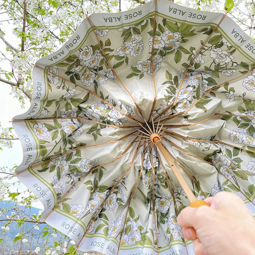 芭蕉女士专用遮阳伞晴雨两用加大号遮阳防晒抗UV折叠高颜值伞