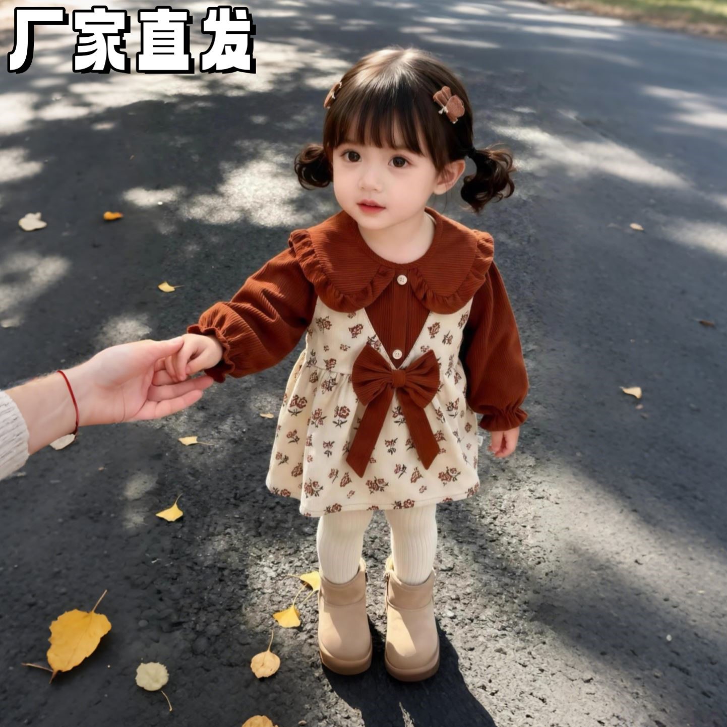 罩衣女宝宝外穿灯芯绒穿衣护衣