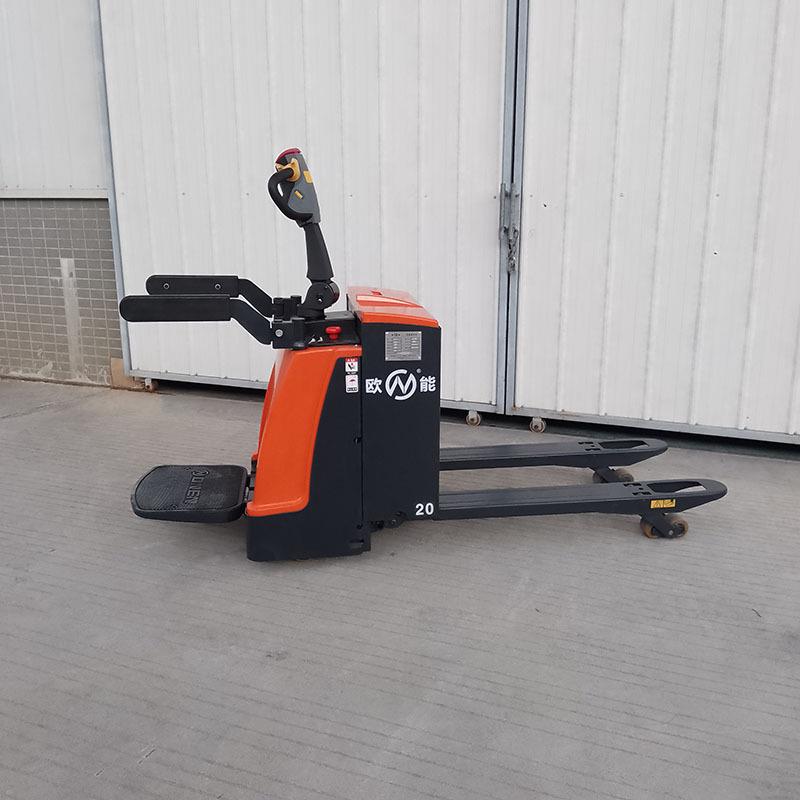 吨站驾电动搬运车手柄操控全自动叉车带踏板式手推车
