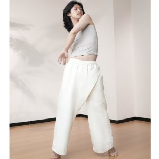 瑜伽裤 阔腿裤  纯棉透气宽松 柔软舒适休闲 舞蹈瑜伽 范李猿同款