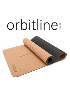 orbitline 软木瑜伽垫 天然软木橡胶 透气防滑环保 轨迹线 范李猿