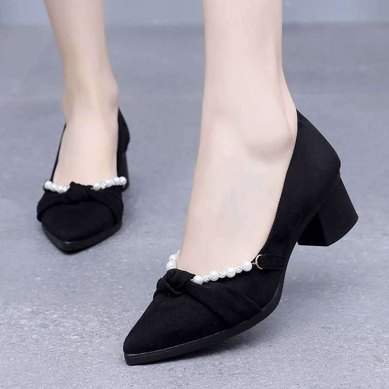 老北京布鞋女5厘米高跟鞋不累脚