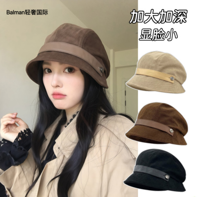 大头围显脸小秋冬渔夫堆堆贝雷帽