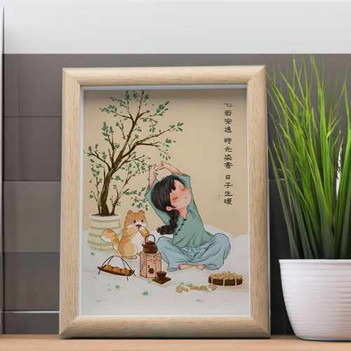 相框摆件玻璃古风相框