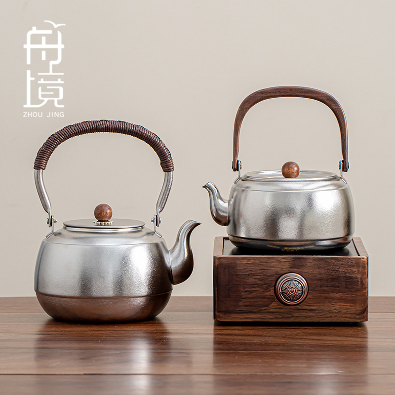 纯钛茶壶家用轻奢提梁壶