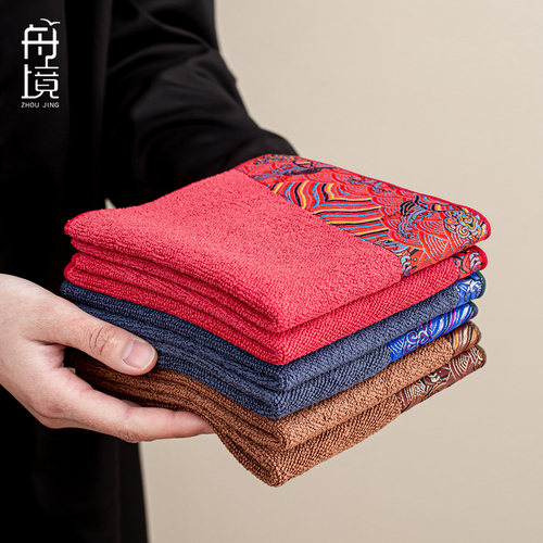 功夫茶巾高档惮意茶布吸水毛巾茶台茶道配件泡茶抹布茶具养壶垫布