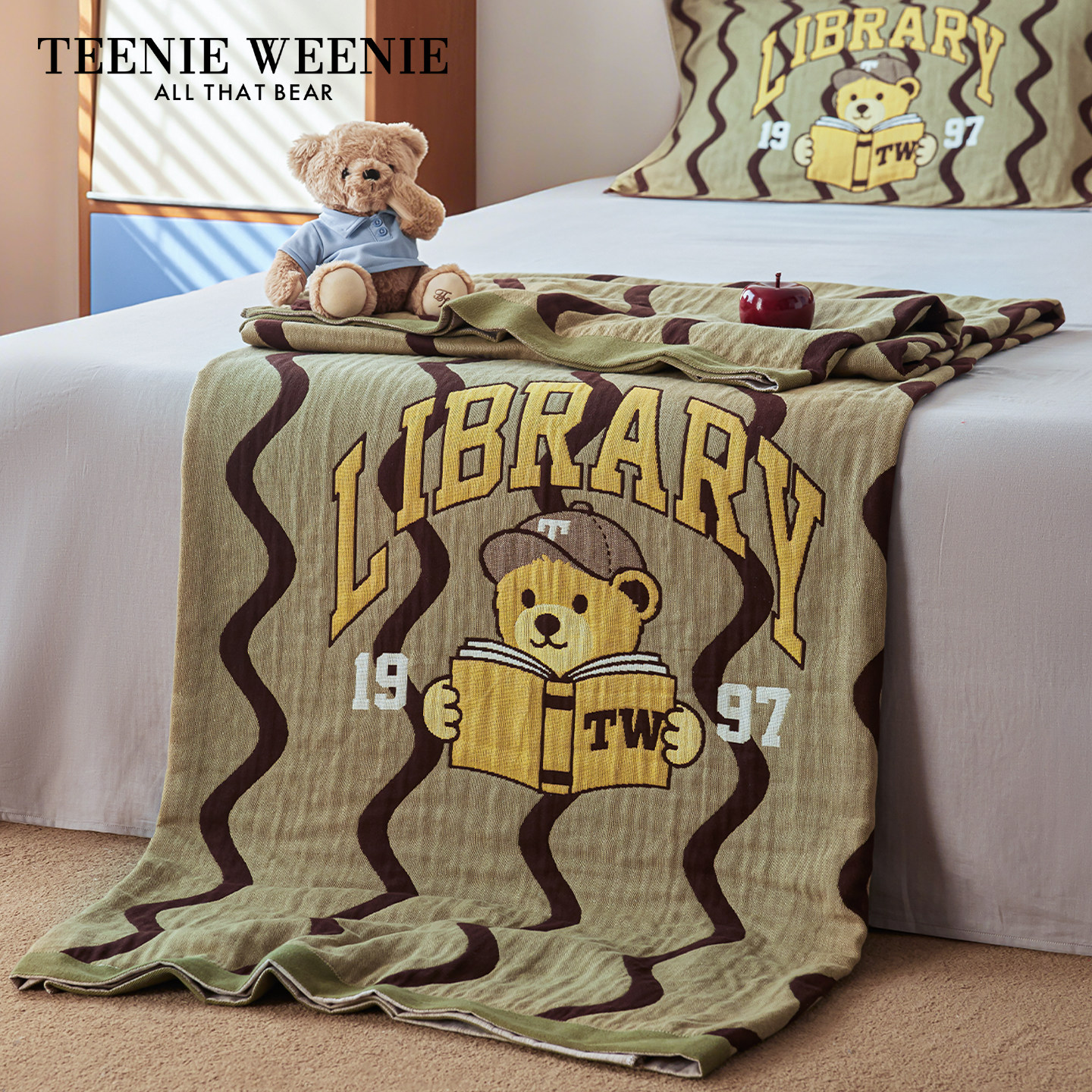 TeenieWeenieA类全棉纱布盖毯午休沙发毯子办公室午睡空调毛毯被