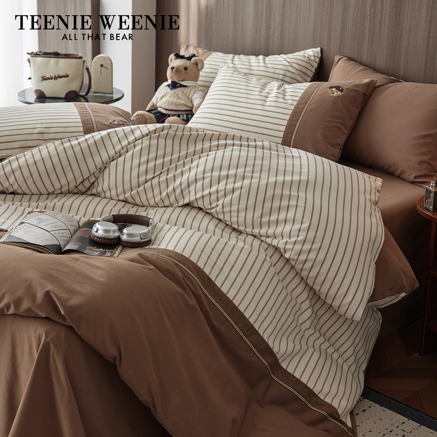 TeenieWeenie全棉磨毛床上四件套