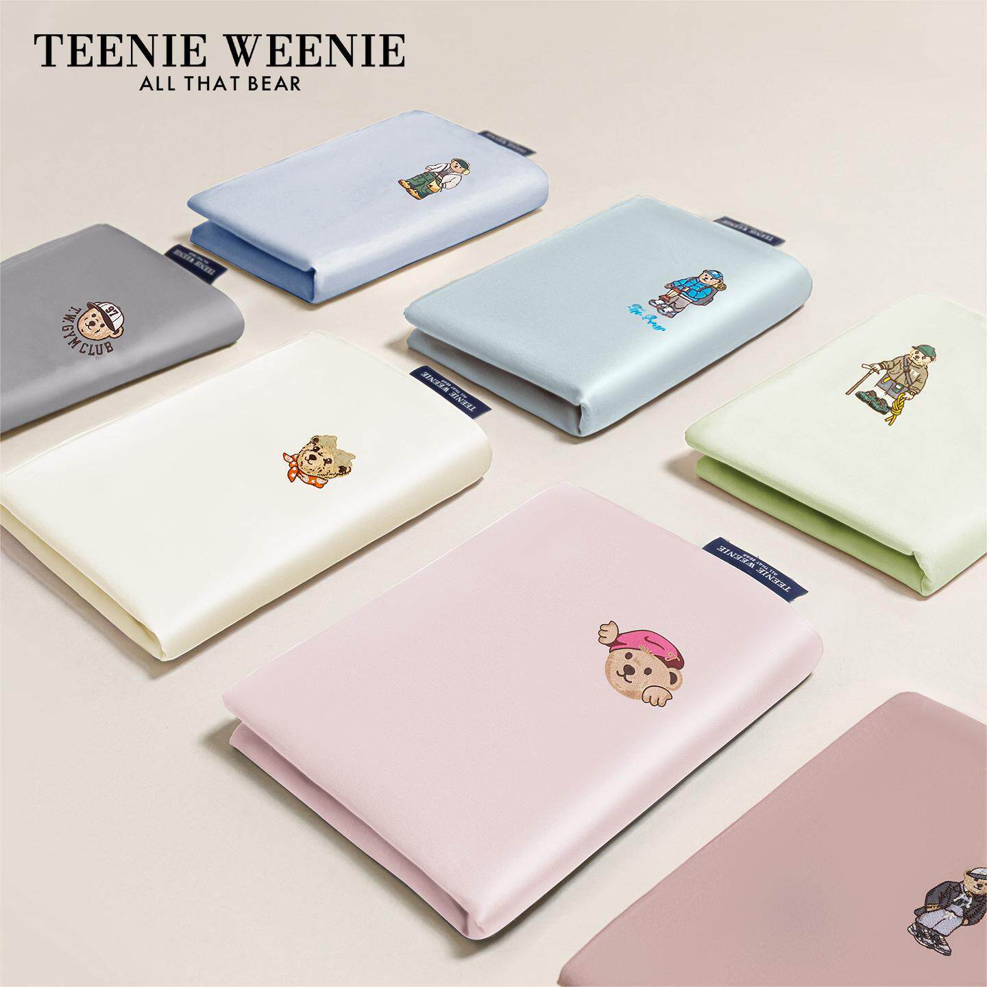 TeenieWeenie小熊新疆长绒棉床单单件全棉单双人贡缎被单三件套3