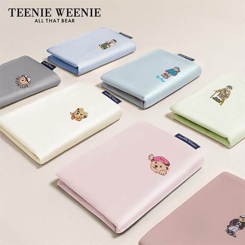 TeenieWeenie小熊新疆长绒棉床单单件全棉单双人贡缎被单三件套3