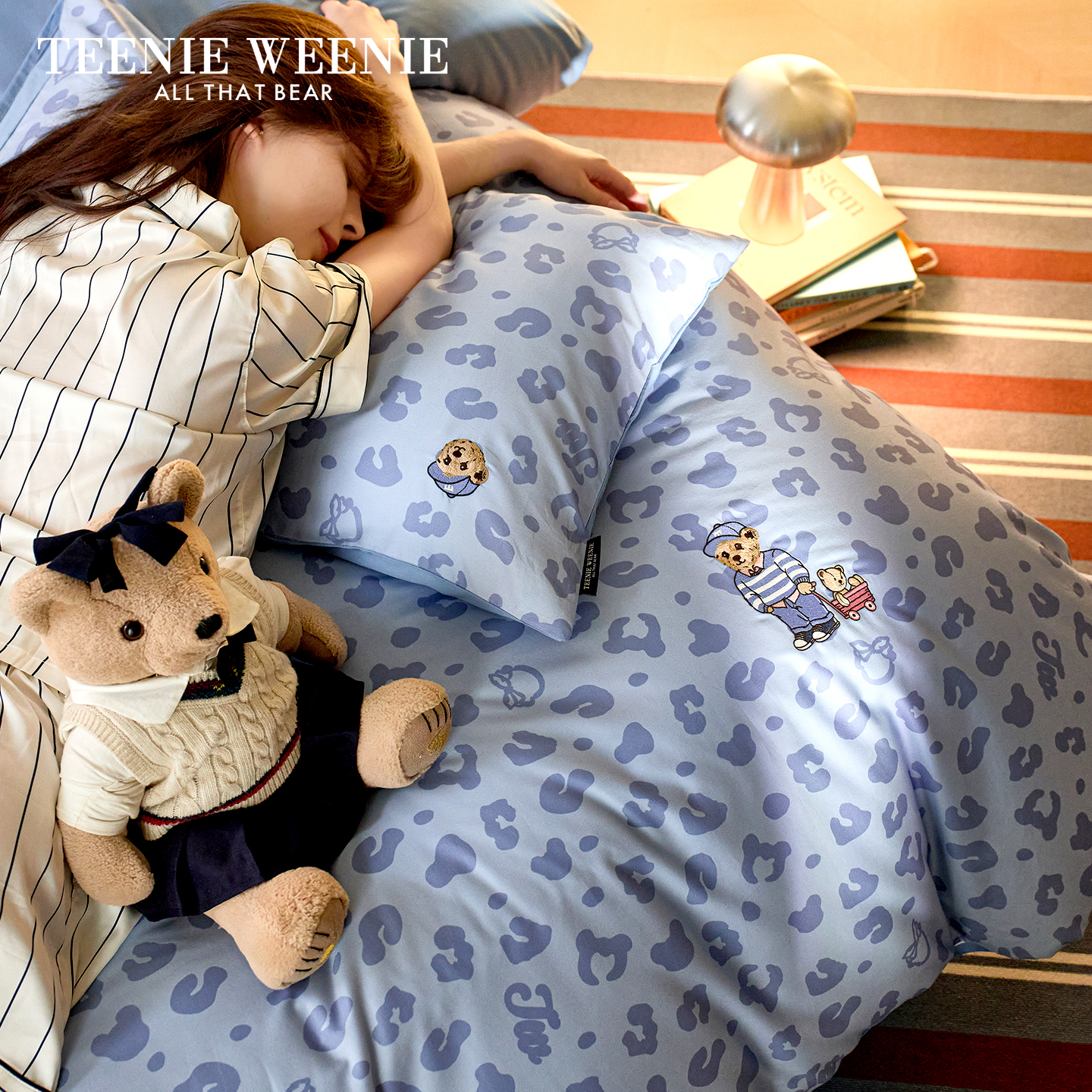 TeenieWeenie美式豹纹全棉四件套