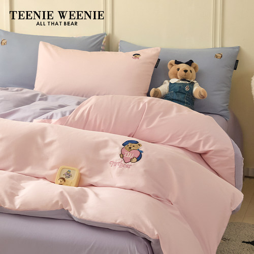 TeenieWeenie小熊刺绣全棉四件套