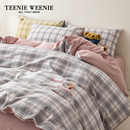 TeenieWeenie小熊学院风全棉四件套2025新款 纯棉床单被套三件套