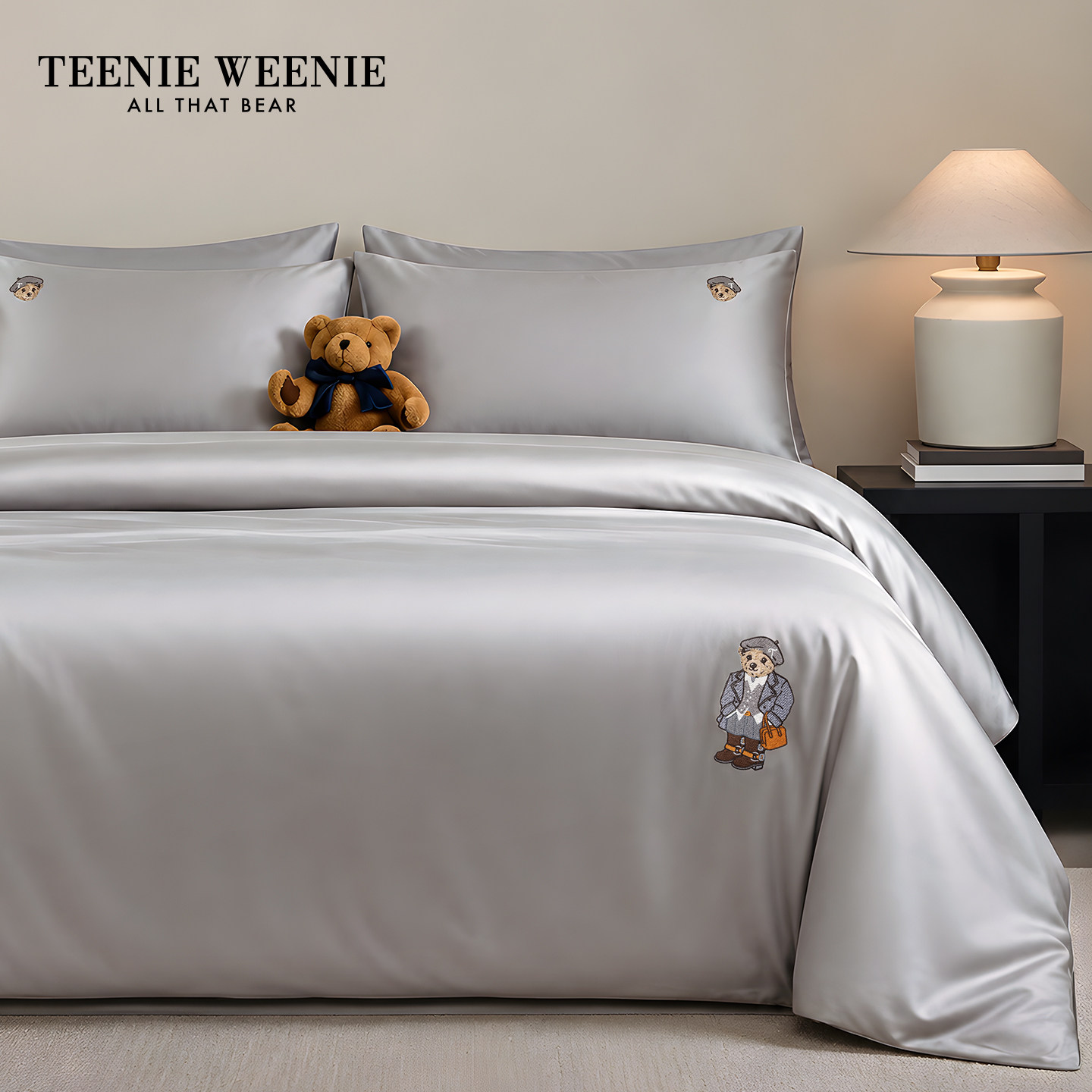 TeenieWeenie100s长绒棉四件套纯棉高端贡缎四季床单被套床笠床品