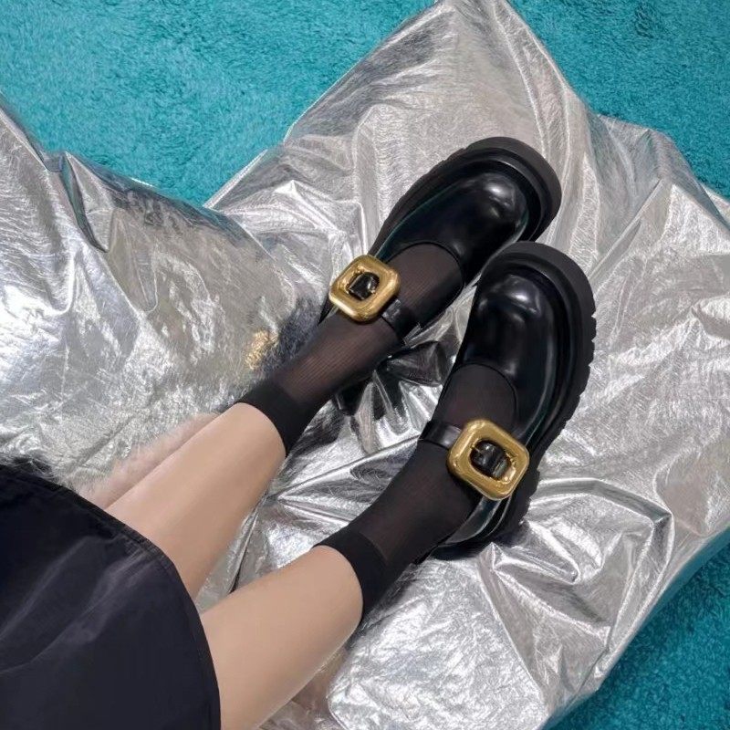 bob van复古玛丽珍女法式方扣松糕厚底单鞋大头皮鞋,女鞋,切尔西靴,淘宝优惠券,粉丝福利购,淘宝优惠卷