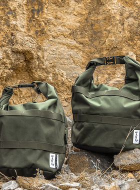 OVERHILLS圆底卷口CODURA收纳袋套锅风暴炉饭盒收纳500D尼龙