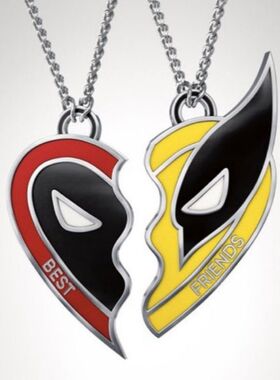 死侍3电影衍生周边Wolverine Best Friends项链小众原创设计ins链