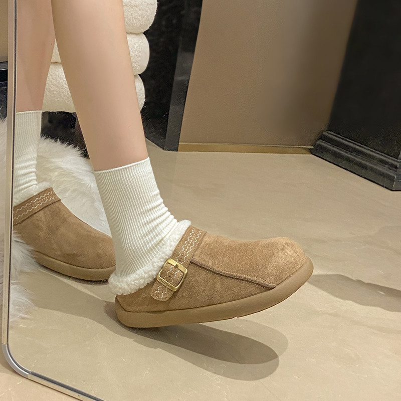 三福爆款厚底加绒勃肯鞋女2025新款冬季爆款保暖豆豆棉鞋子雪地靴,女鞋,勃肯鞋/软木鞋,淘宝优惠券,粉丝福利购,淘宝优惠卷